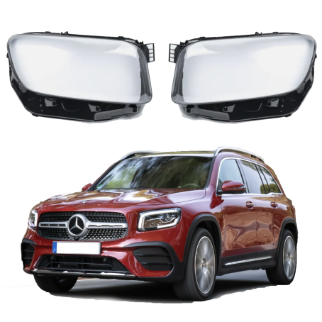 Комплект стъкла / капаци за фарове за Mercedes-Benz GLB W247 (19-21), ляво и дясно 