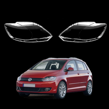 Комплект стъкла / капаци за фарове за VW Golf Plus (09-13), ляво и дясно 