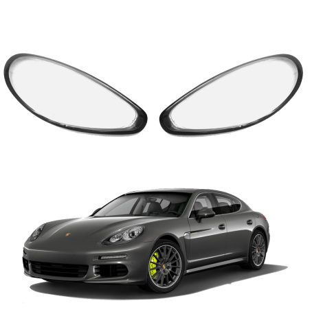 Комплект стъкла за фарове на Porsche Panamera (2015-2018), ляво и дясно 