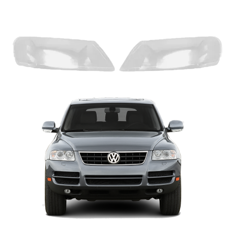 Комплект стъкла за фарове на VW Touareg (2004-2007), ляво и дясно 