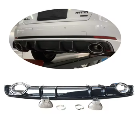 Difuzor RS pentru bara spate Audi A4 B9 Sline (15-19)
