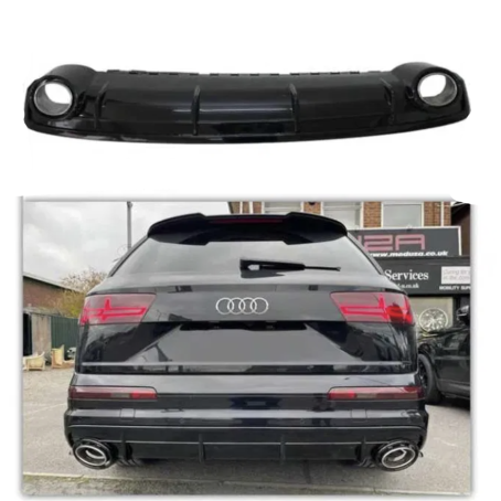 Difuzor bara spate cu aspect SQ7 pentru Audi Q7, 2015-2019