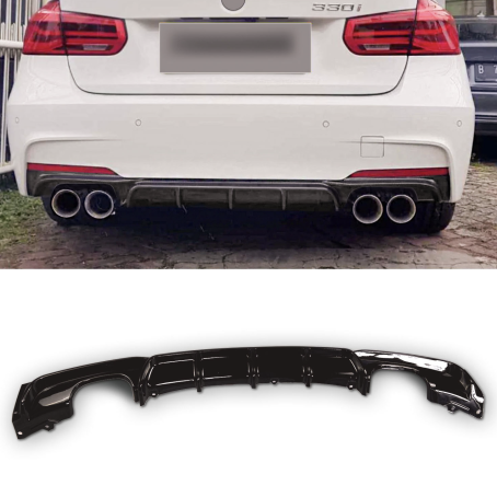Difuzor bară spate M Performance pentru BMW 3 F30 F31