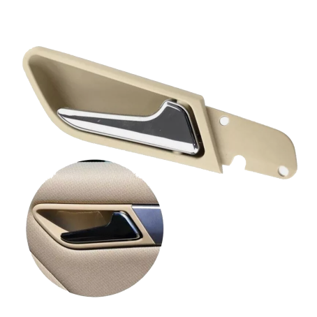 Mâner interior ușa din dreapta cu bază pentru Mercedes Clasa A B W169 W245, Bej cu crom