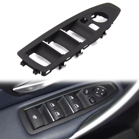 Panou interior / Mâner cu geamuri electrice rebatabile pentru BMW Seria 1 2 4 F21 F22 F23 F87 F32 F33 F83 F82, Negru, Model C