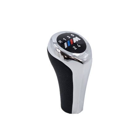 Bilă cromată pentru schimbătorul de viteze cu 5 trepte și logo M pentru BMW seria E - DZ003