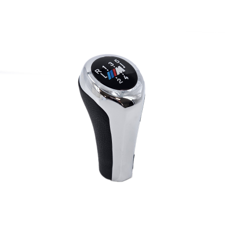 Bilă cromată pentru maneta schimbătorului de viteze cu 5 trepte și logo M pentru BMW seria E - DZ005
