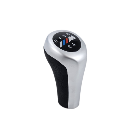 Bilă pentru levier de viteze, finisaj crom mat, 5 trepte, cu emblemă M, compatibilă BMW Seria E - cod DZ011