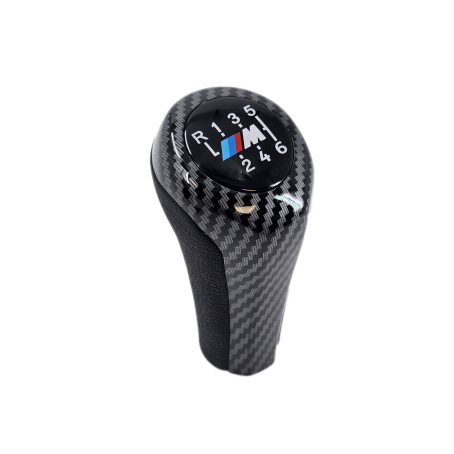 Nuca schimbătorului de viteze cu design din carbon, cu 6 viteze, cu logo M pentru BMW Seria E - DZ022