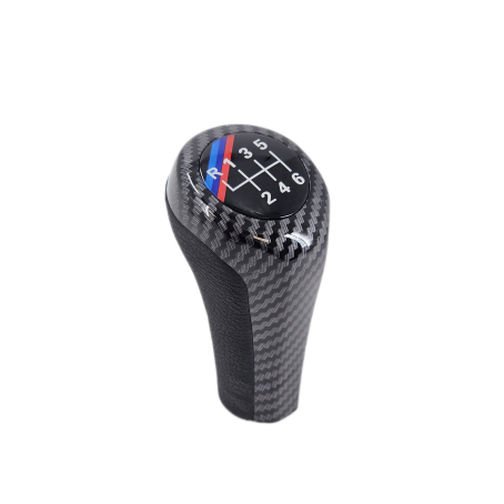 Nuca schimbătorului de viteze cu design din carbon M Performance, cu 6 viteze, pentru BMW Seria E - DZ024