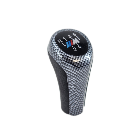 Nuca schimbătorului de viteze din carbon, cu 5 viteze, cu logo M pentru BMW Seria E - DZ029