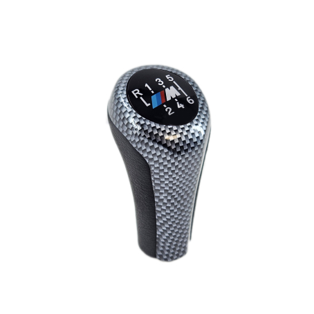 Nuca schimbătorului de viteze din carbon, cu 6 viteze, cu logo M pentru BMW Seria E - DZ030