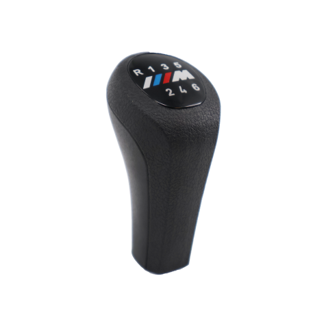 Nucă schimbător de viteze neagră, 6 trepte cu logo M pentru BMW Seria E - DZ044