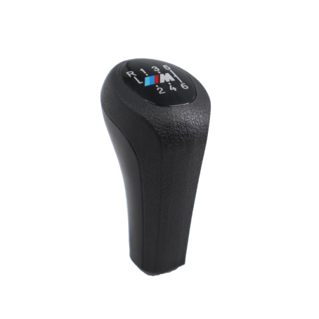 Nucă schimbător de viteze neagră, 6 trepte cu logo M pentru BMW Seria E - DZ046