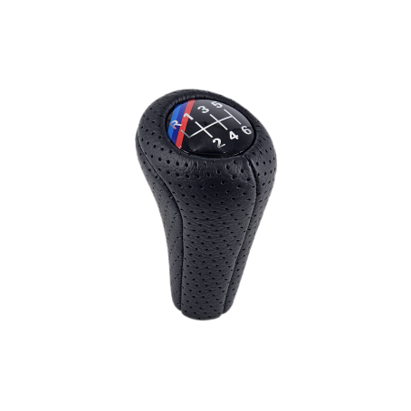 Nucă pentru schimbător de viteze din piele perforată M Performance, cu 6 viteze, pentru BMW Seria E - DZ072