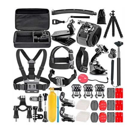 Kit universal de accesorii pentru cameră de acțiune, format din 50 de piese