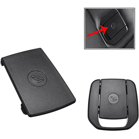 Capac negru pentru isofix / isofix pentru scaunul din spate la BMW Seria 1, Seria 3, X1 F30 F31 F34 E90 E91 E84 E87
