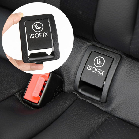 Capac negru complet pentru isofix / isofix la Mercedes C class W205 S205 (2015-2020)