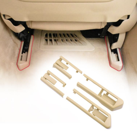 Capace decorative bej pentru șinele scaunelor la BMW Seria 5 și Seria 7 (modelele F10, F11, F07, F01, F02) fabricate între anii 2008 și 2014