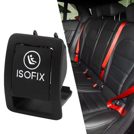 Capac complet negru pentru isofix la Mercedes GLC W253 și EQC W293 (modele fabricate între anii 2015 și 2023)
