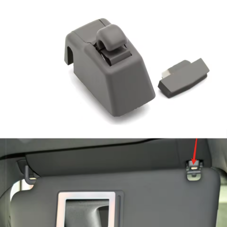 Clemă gri închis pentru parasolarul stânga/dreapta la Porsche Cayenne (modele fabricate între anii 2010 și 2018)