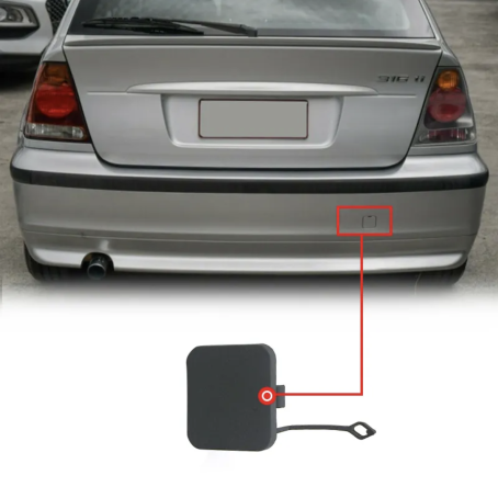 Capac cârlig bară spate pentru BMW Seria 3 E46 facelift (02-05)