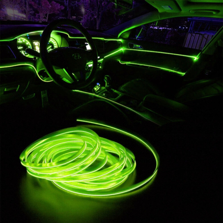 Bandă LED pentru mașină, verde neon, 1 / 2 / 3 / 4 / 5 metri