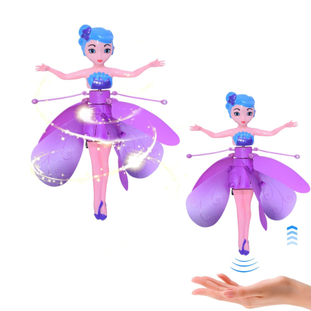Zână strălucitoare zburătoare violet