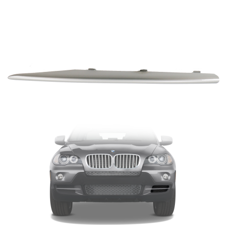Ornament pentru grila stângă din bara față pentru BMW X5 E70 (2007–2010)