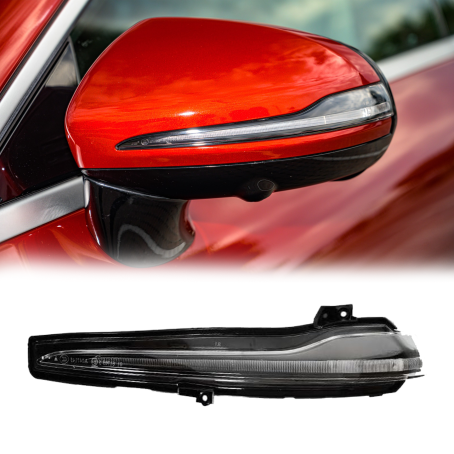 Semnalizator pentru oglinda stânga pentru Mercedes C, E, S class, GLC W205 W213 W222 X205 X253 cu bază neagră