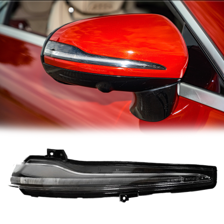 Semnalizator pentru oglinda dreapta pentru Mercedes C, E, S class, GLC W205 W213 W222 X205 X253 cu bază neagră