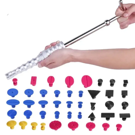 Kit PDR cu ciocan invers și vârfuri/sponge pentru repararea urmelor de îndoituri – 29 piese