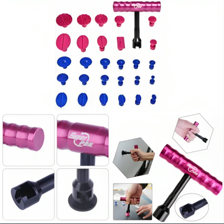 Kit PDR cu mâner de extras și vârfuri/sponge, 29 piese