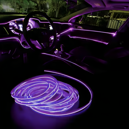 Bandă LED pentru mașină, violet, 1 / 2 / 3 / 4 / 5 metri