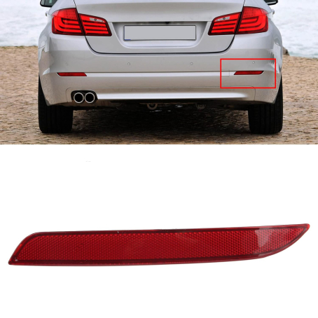 Catadioptru / reflector pentru bara de protecție spate M la BMW Seria 5 F10 (2010-2017), Dreapta