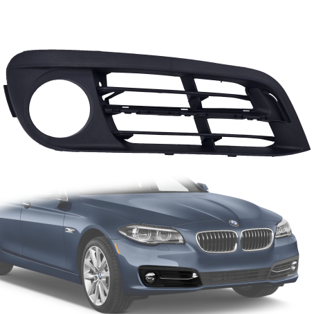 Grilă pentru proiector dreapta, pentru ornament scurt, BMW Seria 5 F10 F11 LCI / Facelift (2013-2017)