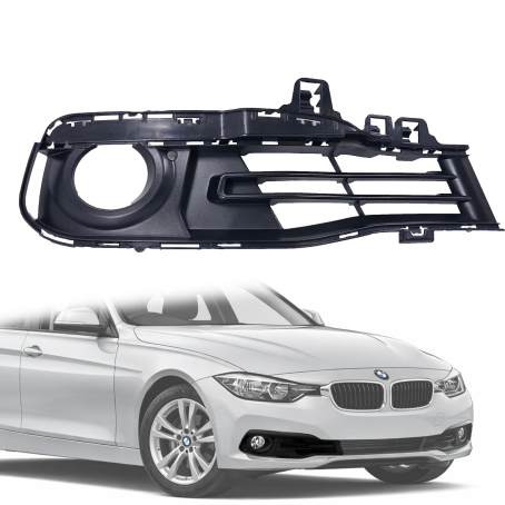 Grilă pentru proiector dreapta în bara față BMW Seria 3 F30 F31 LCI / Facelift (2014-2019)