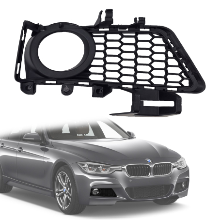 Grilă pentru proiector dreapta pentru BMW Seria 3 F30 F31 LCI / Facelift pachet M (2014-2019)