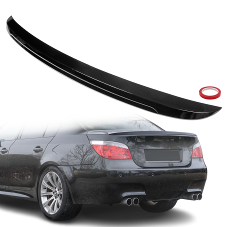 Spoiler portbagaj spate stil M Performance pentru BMW seria 5 E60 (2003-2010), negru lucios