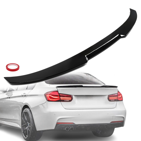 Spoiler portbagaj stil M4 pentru BMW seria 3 F30 (2011-2019), negru lucios