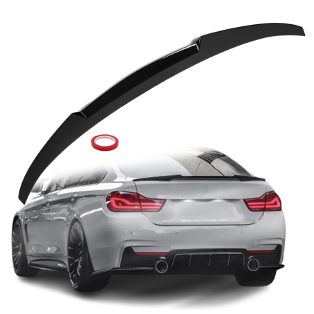 Spoiler portbagaj spate stil M4 pentru BMW seria 4 F36 (2013-2020), negru lucios