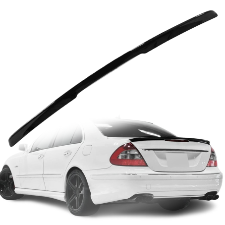 Spoiler pentru portbagaj pentru Mercedes Clasa E W211 (2001-2009), negru lucios