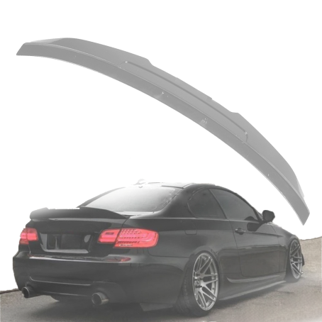 Spoiler portbagaj spate stil PSM pentru BMW seria 3 E92 (2005-2011), negru lucios