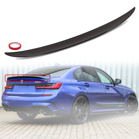 Spoiler pentru buza portbagaj în stil performance pentru BMW seria 3 G20 (2020+), negru lucios