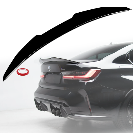 Spoiler portbagaj spate stil PSM pentru BMW seria 3 G20 (2020+), negru lucios