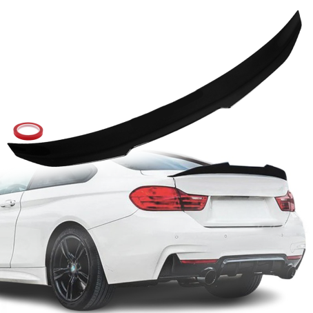 Spoiler portbagaj spate stil PSM pentru BMW seria 4 F32 (13-20), negru lucios