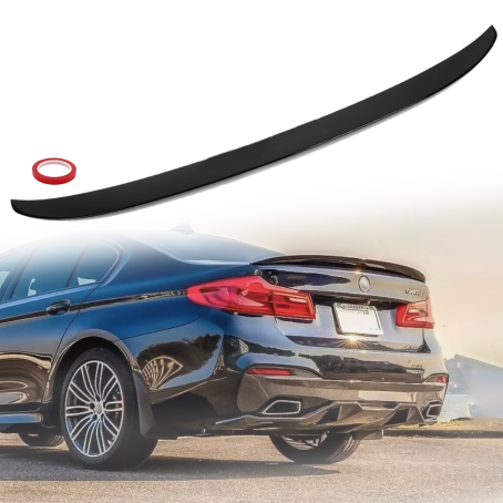 Spoiler pentru buza portbagaj stil Performance pentru BMW seria 5 G30 (2018-2024), negru lucios