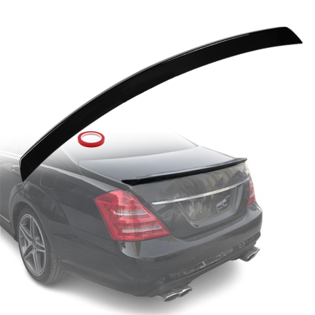 Eleron pentru buza portbagaj pentru Mercedes Clasa S W221 (2005-2013), negru lucios