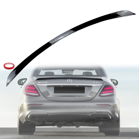 Spoiler pentru portbagaj stil C63S la Mercedes E-Class W213 (2017-2023), negru lucios