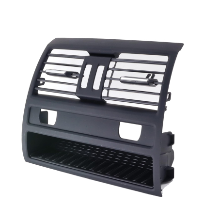 Grilă / deflector de aer posterior pentru BMW 5 F10 F11 cu gauri de încălzire (negru)